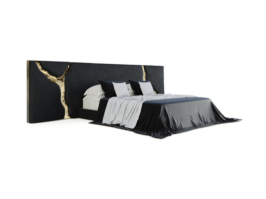 Black Headboard Lapiaz Bed