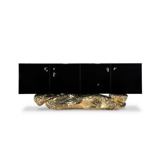 Black and Gold Angra Sideboard