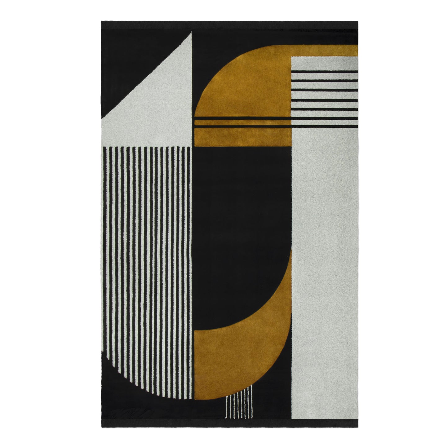 Black, White, and Tan Antelope Rug