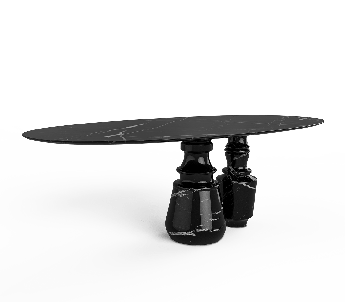 Blaock Marble Pietra Oval Dinning Table