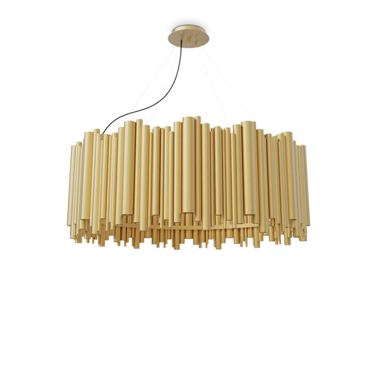 Gold Brubeck Round Suspension Light