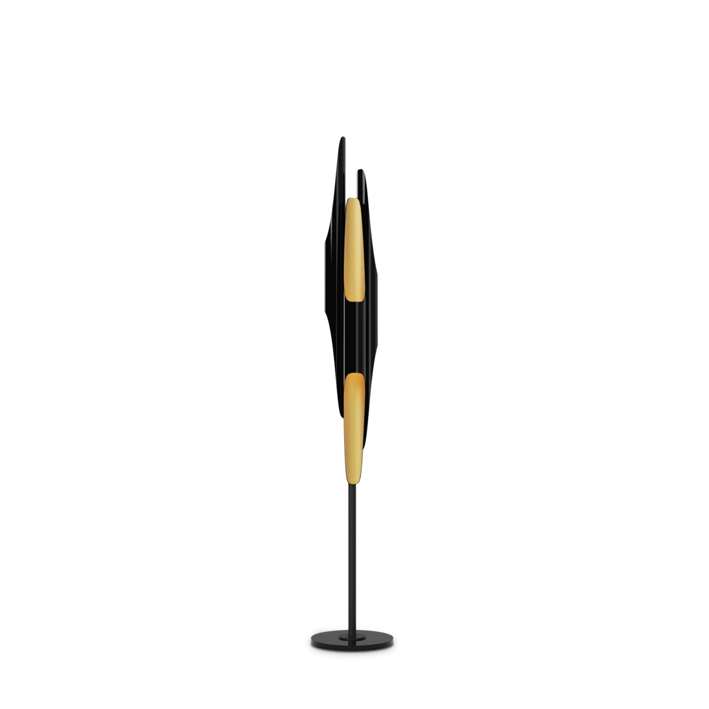 Black and Gold Coltrane Floor Light