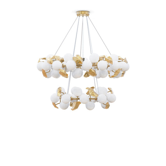 Gold Hera Round I Suspension Pendant Light