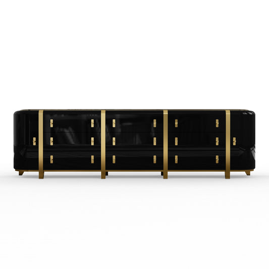 Black and Gold Kahn Sideboard