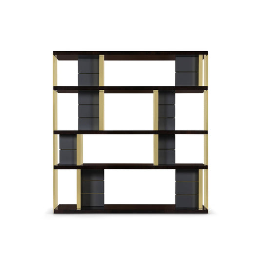 Black and Gold Lloyd Bookcase