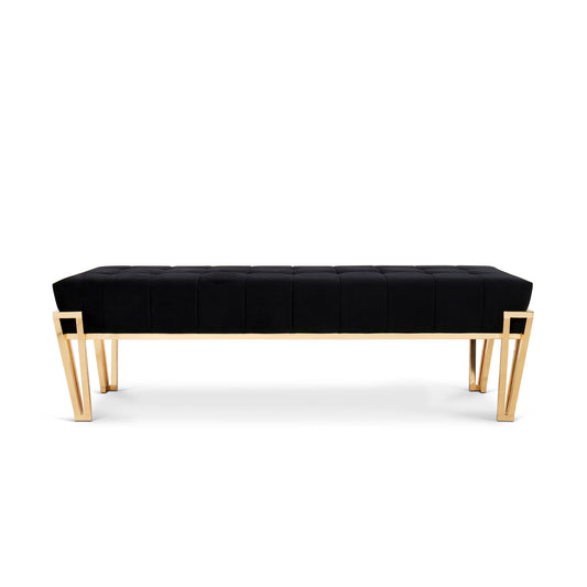 Black and Gold Nubian Ottoman