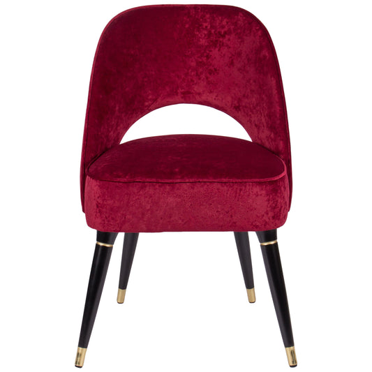 Modern Collins Red Velvet Dining Chair by Essential Home