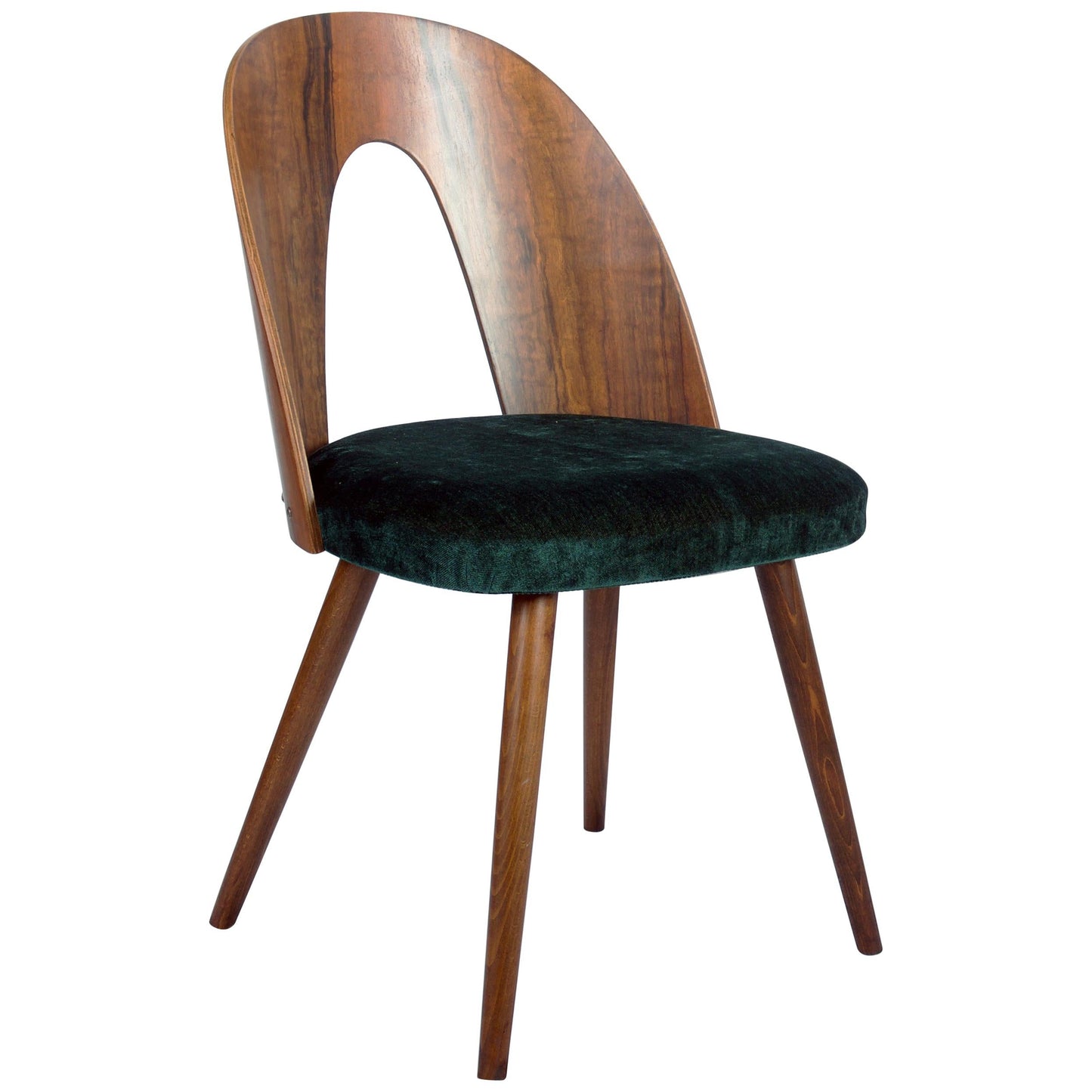 Modern Walnut Dining Chairs by Antonin Suman