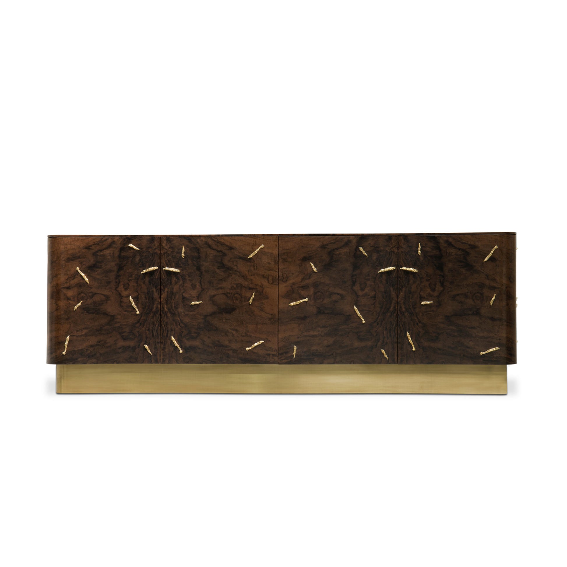 Gold and Medium Wood Baraka Sideboard