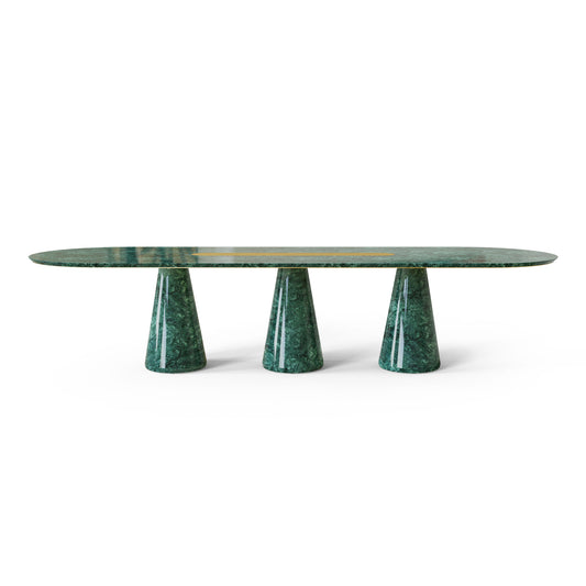 Green Marble Bertoia Dinning Table