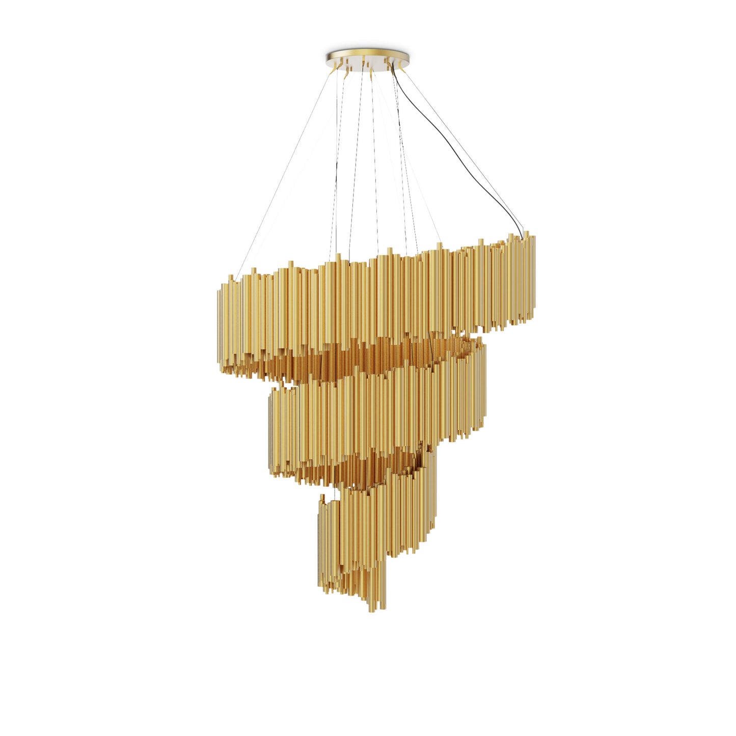 Gold Brubeck Spiral Suspension Light